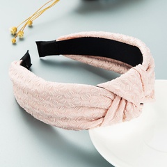 hairband Korean lace fabric knotted wide-sided pleated headband hair accessories