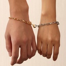 creative chain couple love stitching magnetic stone alloy bracelet set wholesalepicture9