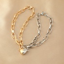 creative chain couple love stitching magnetic stone alloy bracelet set wholesalepicture10