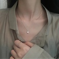 Simple pendant with a single flashing diamond necklace design niche temperament clavicle chainpicture16