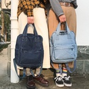 Korean backpack Korean style college style denim backpack simple student schoolbagpicture45
