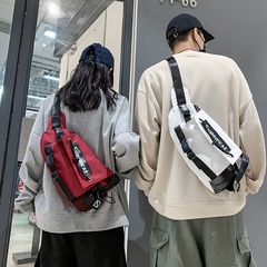 Internet Hot Casual Mechanical Style Simple 2021 New Sports Messenger Bag Men's and Women's Non-Canvas Nylon Mobile Phone Chest Bag