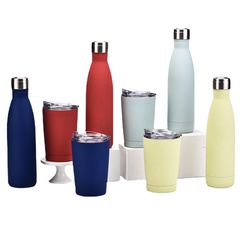 new thermal insulation bottle 304 stainless steel matte vacuum insulation cup portable creative water cup