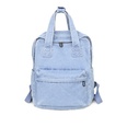Korean backpack Korean style college style denim backpack simple student schoolbagpicture50
