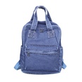 Korean backpack Korean style college style denim backpack simple student schoolbagpicture51
