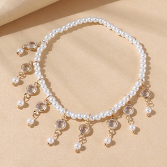 Bracelet de cheville de perle populaire créatif de grand nom créatif de tempérament rétro européen et américain