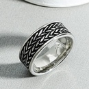 Mens titanium steel arrow carved ring wholesalepicture5