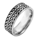 Mens titanium steel arrow carved ring wholesalepicture7