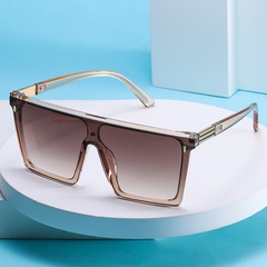 new big frame box one-piece sunglasses women trendy glasses wholesale sunglasses