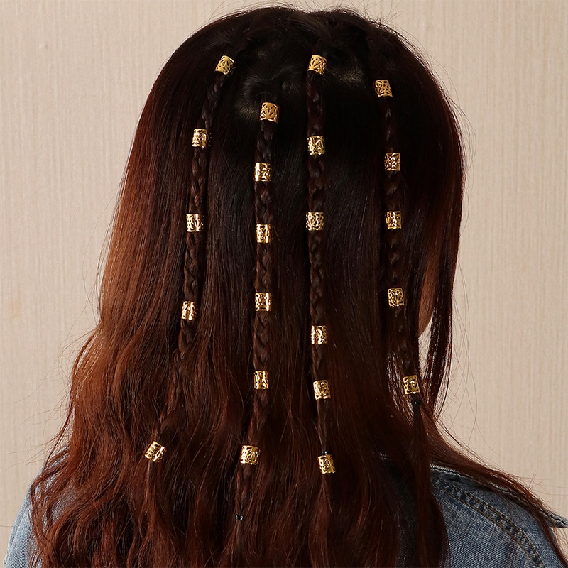 Tresse sale extension de cheveux boucle perruque tube extension de tresse torsade tress cheveux anneau de fer tube de fleur creuse