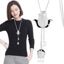 Koreanische Mode einfache Tulpenzubehr tropft Temperament lange Halskette Pullover Kettepicture3
