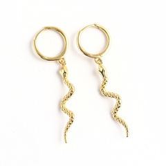 Fashion personality exaggerated earrings long snake-shaped animal earrings