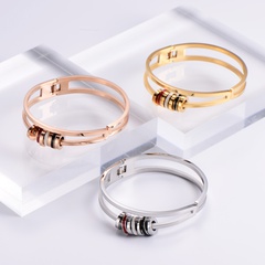 Fashion geometric simple stainless steel bracelet wholesale
