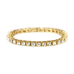 new jewelry hip hop single row diamond bracelet fashion jewelry wholesale