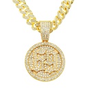 European and American full diamond threedimensional pendant Cuban chain necklace wholesalepicture7