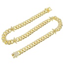 European and American hip hop full diamond star Cuban chain alloy necklace wholesalepicture11