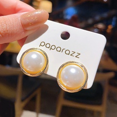 Koreanische Perlenohrringe neue trendige einfache Ohrringe