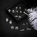 new earrings set fashion bohemian sailboat anchor owl earrings 9 pairs setpicture12