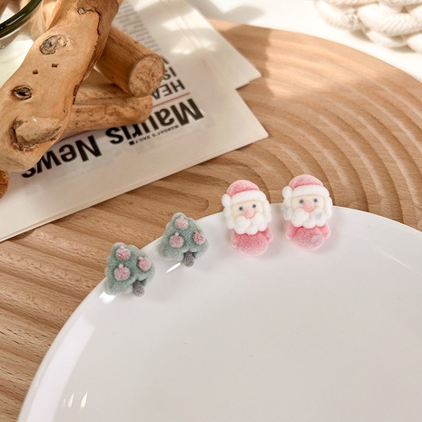 Santa Claus Autumn and Winter Earrings Cute Christmas Earrings Accessories's discount tags