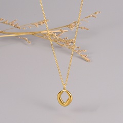 wholesale European and American style irregular pendant 18K gold necklace wholesale
