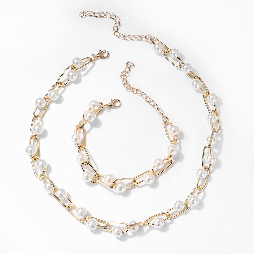 Bijoux Fantaisie Parures Bijoux | Nouveau Bracelet De Perles De Conception De Niche Coren Simple Chane De Chandail Court En Gros - GA17306