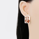 new Korean version of cute cartoon little bear acrylic earrings ear jewelrypicture9