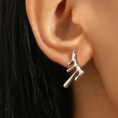 irregular lava earrings new personality drop geometric earrings