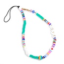 Color soft pottery mobile phone chain rainbow beaded mobile phone lanyardpicture6