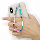 Color soft pottery mobile phone chain rainbow beaded mobile phone lanyardpicture7