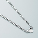 fashion trend pearl stitching heart star titanium steel necklace simple niche design necklacepicture10
