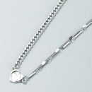 fashion trend pearl stitching heart star titanium steel necklace simple niche design necklacepicture11