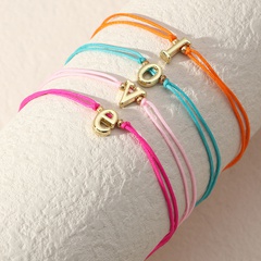 Weaving Elastic Rope LOVE Bracelet Letter Pendant Bracelet