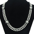 European and American hip hop full diamond star Cuban chain alloy necklace wholesalepicture13