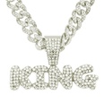 European and American hiphop exaggerated king full diamond letter pendant mens necklacepicture13