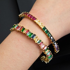 fashion copper plated 18k gold micro-inlaid zircon bracelet accessories