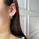 simple earrings texture hip hop earrings personality retro geometric earringspicture10