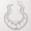 Europische und amerikanische neue kreative ModeSchlsselverriegelungsstiftAnhnger mehrschichtige Halskette weiblichpicture7