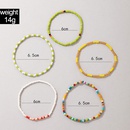 ethnic style multilayer bracelet bohemian style hit color beads color bracelet 5 piece setpicture10