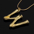 fashion lava geometric letter pendent short clavicle necklacepicture41