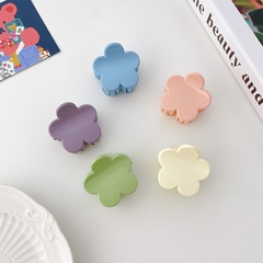 Korean style new solid color cute flower shape hairpin hair accessories party travel catch clip