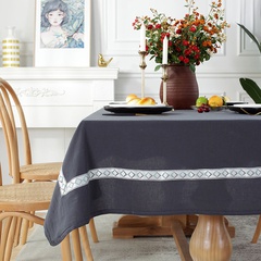 Simple embroidered lace ethnic style household square tablecloth washable table cover towel tea table tablecloth wholesale