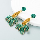 Fashion fruit style alloy diamondstudded rhinestone banana eye earrings exaggerated ear jewelrypicture10
