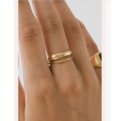 simple double-layer stainless steel ring wholesale