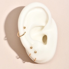 fashion personality geometric round multi-piece ear clip set