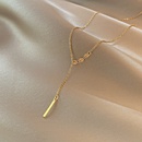 Fashion simple titanium steel disc pendant necklace wholesalepicture8