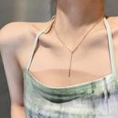 Fashion simple titanium steel disc pendant necklace wholesalepicture10