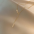 Fashion simple titanium steel disc pendant necklace wholesalepicture12