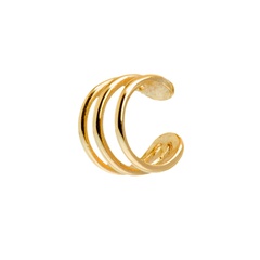 fashion 18k gold copper multi-layer hollow ear bone clip wholesale