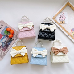 Bowknot pearl bag cartoon cute parent-child diagonal bag coin purse autumn and winter new bag