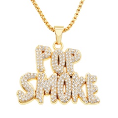 Modepersönlichkeit Hip-Hop voller Diamantbuchstaben Halskette Großhandel